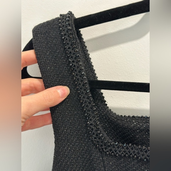 Maje short rinestone dress, Elegant Black Sleeveless Dress size 36. NEW - Picture 11 of 16